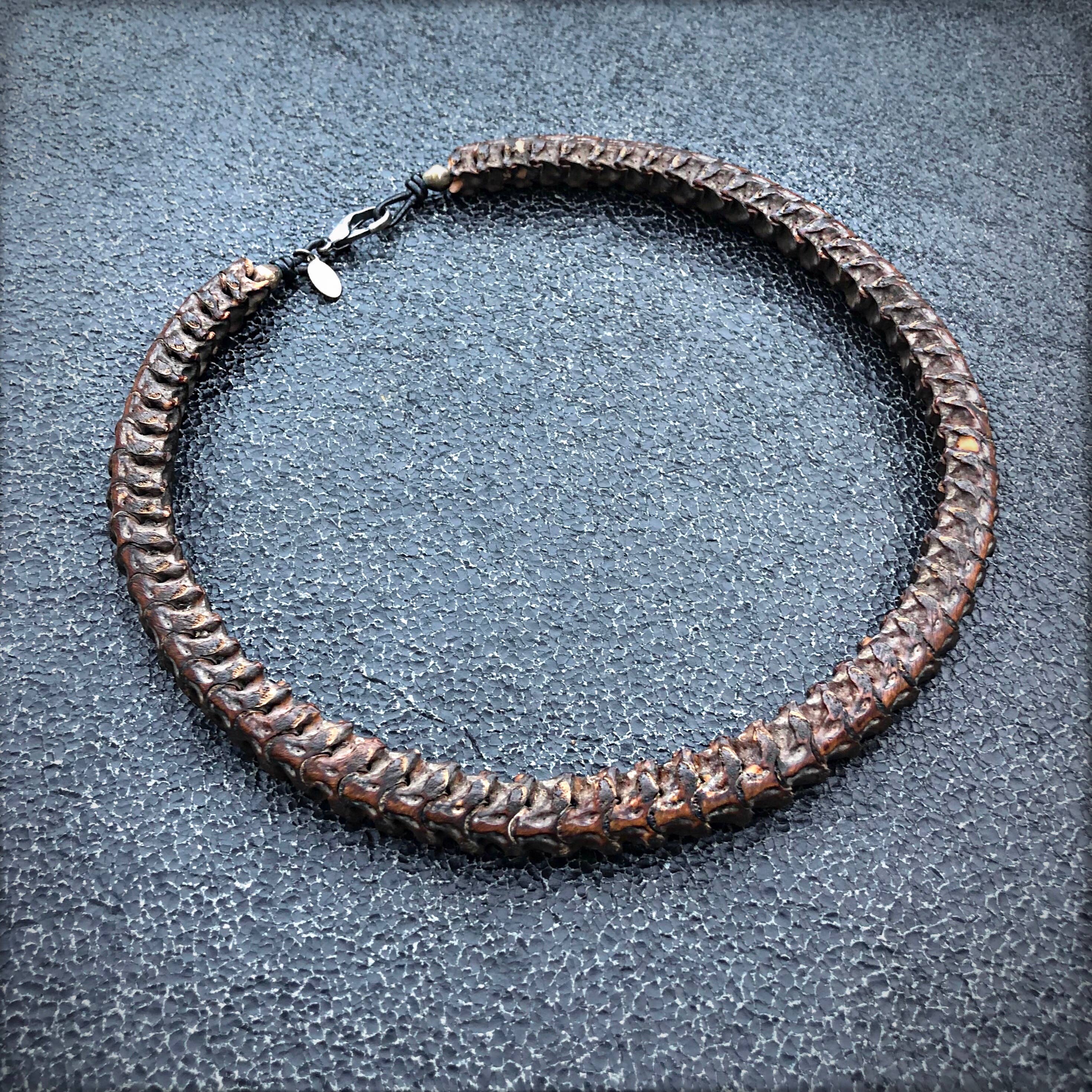 ASTALI - Wholesale Choker/Collar - Snake Vertebrae Choker, Real Vintage African Snake Bones5