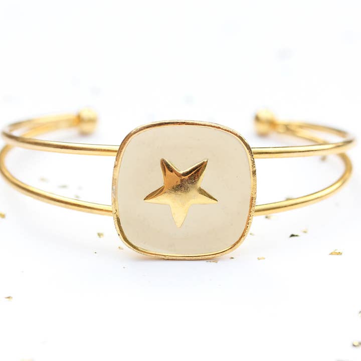 Brazalete vintage Star de los 70 para venta al por mayor de Diament Jewelry