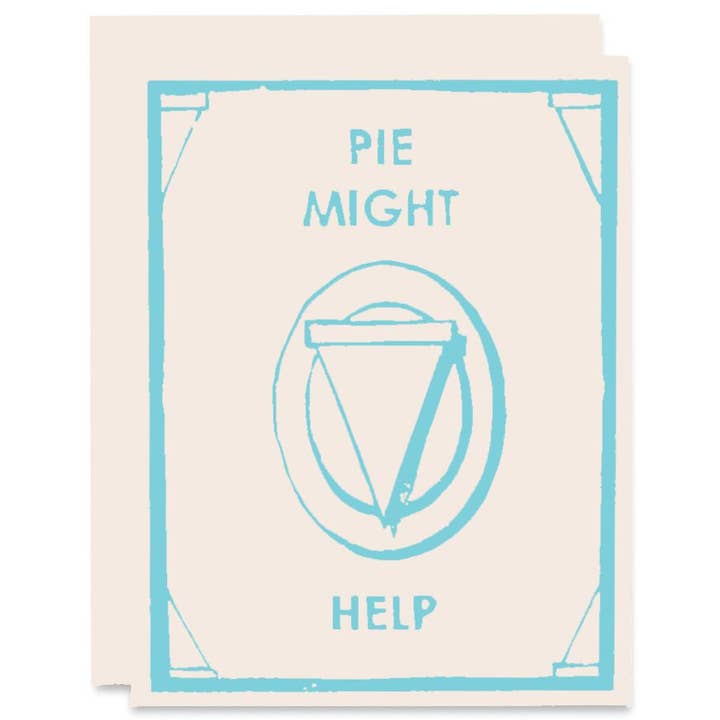 Pie Might Help Sympathy Card for wholesale by Heartell Press