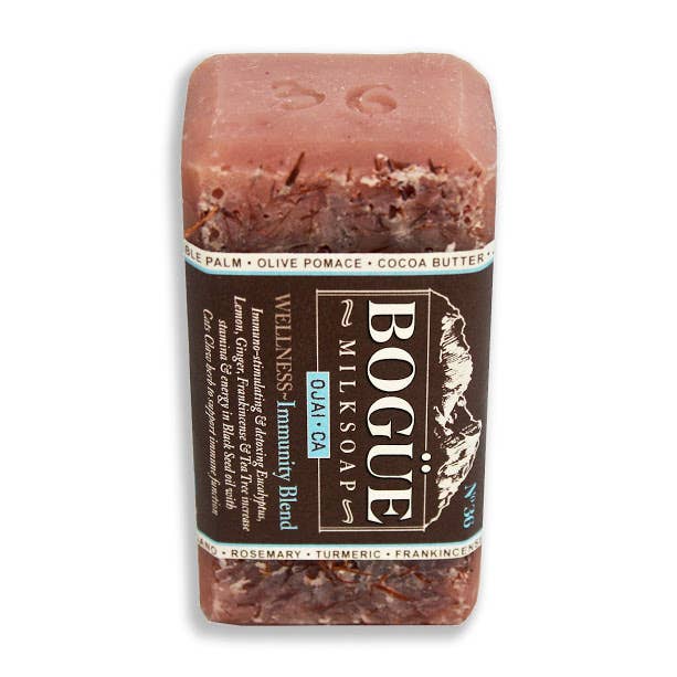 Bogue Milk Soap - Wholesale Bar Soap - No.36 WELLNESS Immunity Blend Goat Milk Bar Soap 4.5oz1