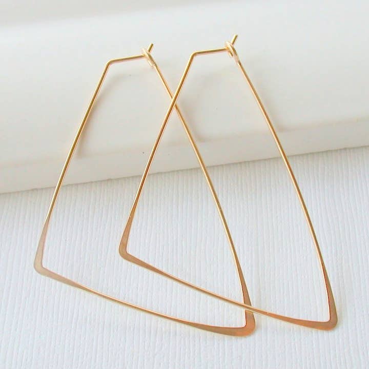 Linda Trent Jewelry - Wholesale Hoop Earrings - Triangle 2”0
