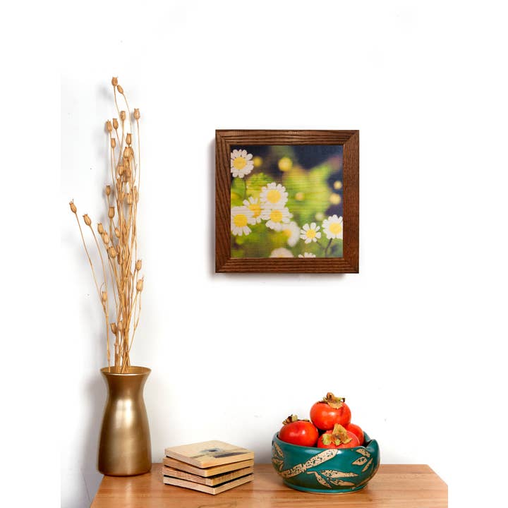 Lancaster Wood Prints - Wholesale Art Print - 5x5 Daisies Wood Print