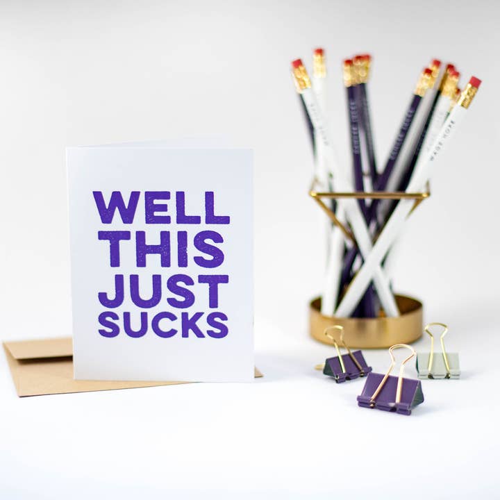 Tiramisu Paperie - Wholesale Sympathy Card - Well This Just Sucks for Cancer1