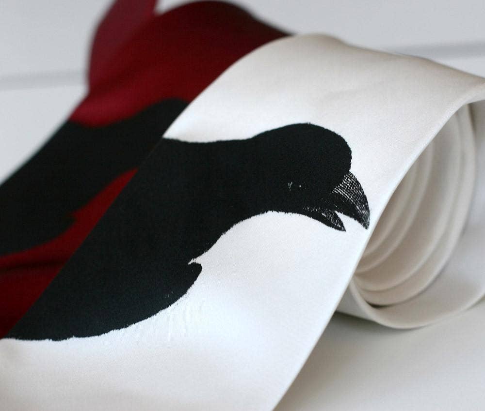 Cyberoptix Tie Lab - Wholesale Necktie - Men's - Raven Necktie. Edgar Allan Poe Tie1