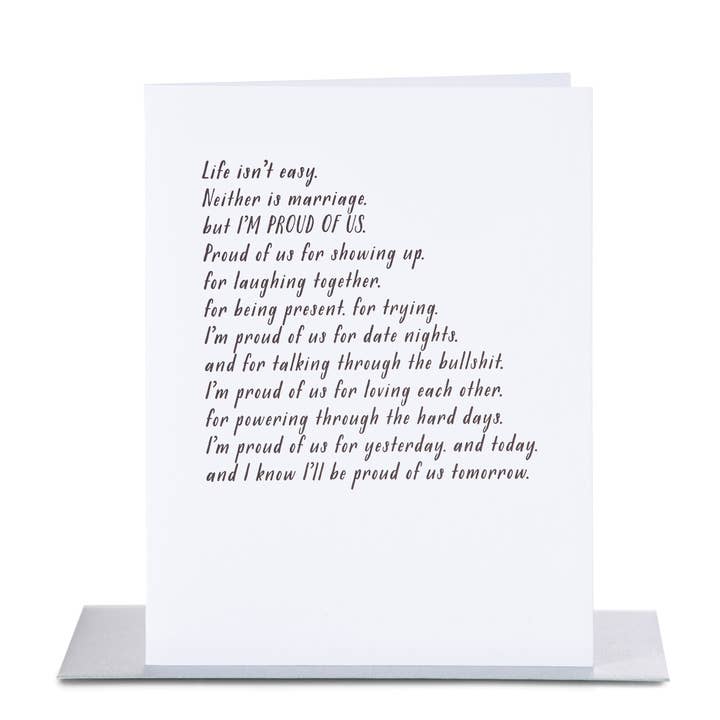 Paper Epiphanies - Wholesale Love Card - Proud of Us Card1