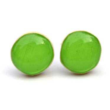 Grøn Apple Stud Øreringe for engroshandel hos Starlight Woods