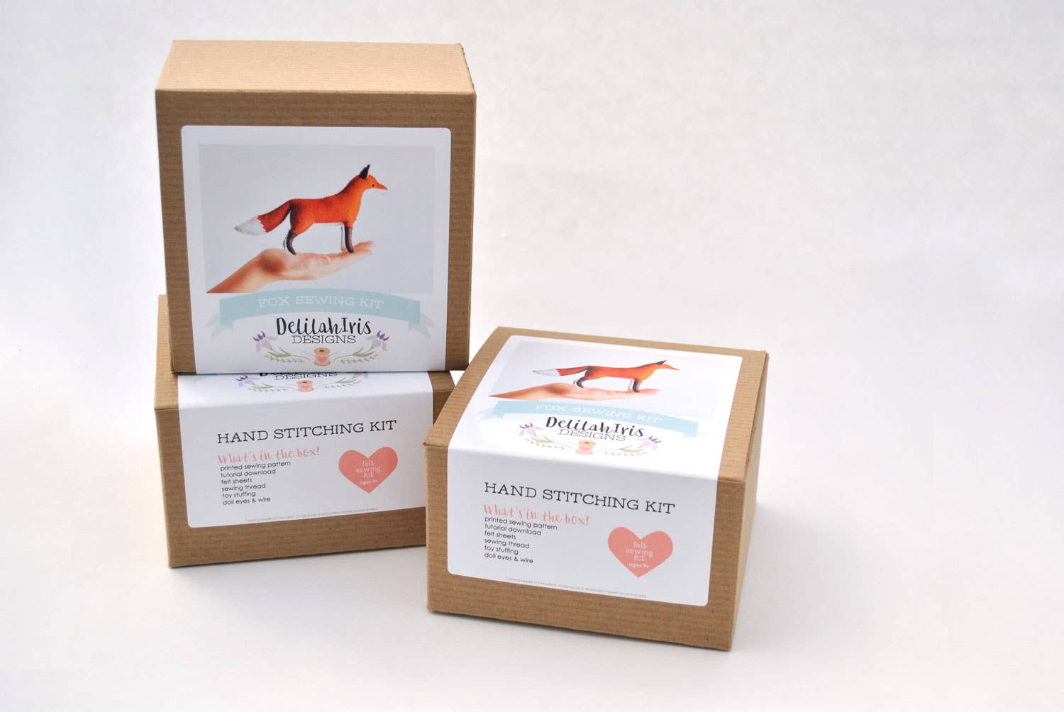 DelilahIris Designs – wholesale Sömnadskit – Felt Fox Fylld Djur-gör-det-själv-sömnadssats - unik gåva!2