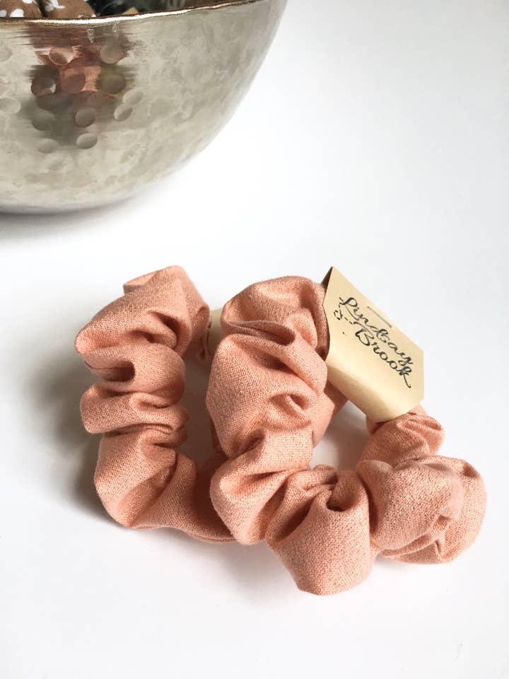 Rose Gold Scrunchie for wholesale by Lindsay Brook Designs