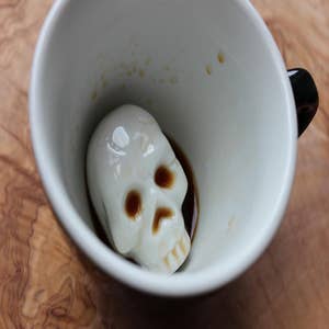 Spider Ceramic Mug Creepy Cups Hidden Creature in Cup Spooky Fun