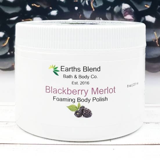 Schuimende body polish voor wholesale door Earths Blend Bath & Body Co.