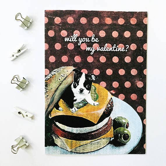 Pergamo Paper Goods - Wholesale Valentine's Day Card - Boston Terrier Valentine`s Day Card