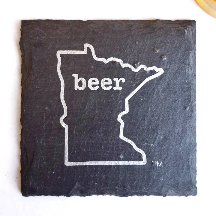 Minnesota Beer Slate Coaster for wholesale by Cheers Ink