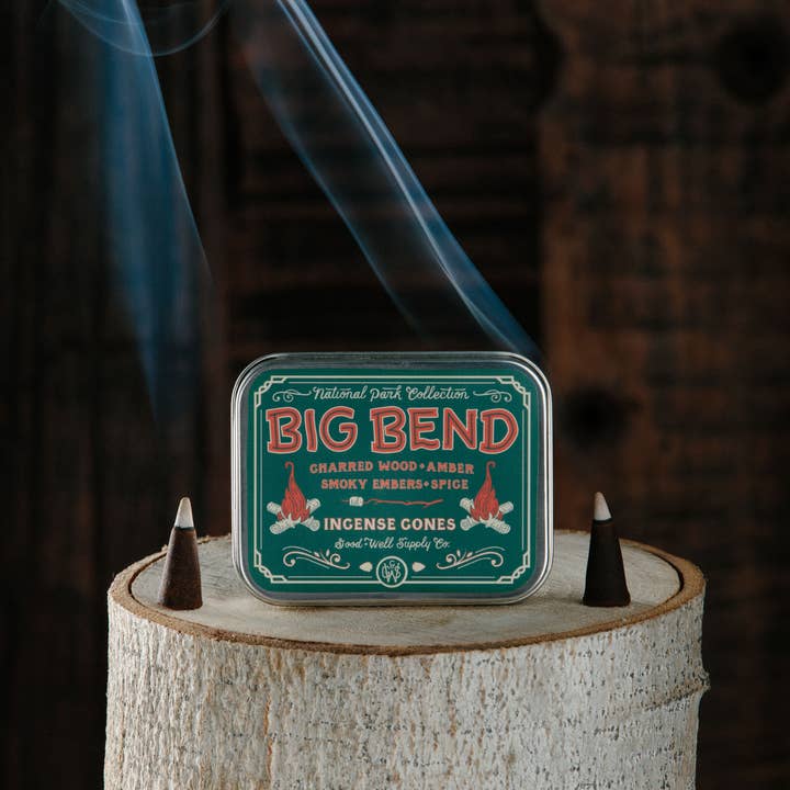 Good & Well Supply Co. - Wholesale Incense - Big Bend Incense - Charred Wood Smoky Embers Amber + Spice