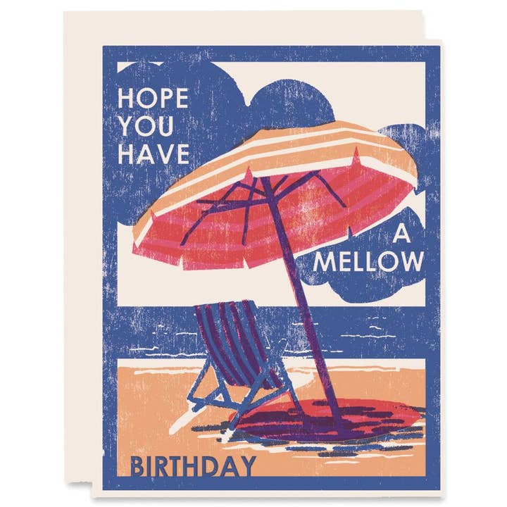 Mellow Birthday Card for wholesale by Heartell Press