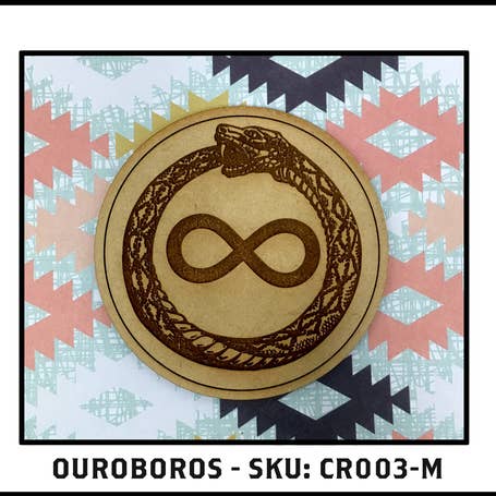 Insert Brand Here Shop - Wholesale Coasters - Drink Coaster - Ouroboros Eternity Snake Mythological aArt0