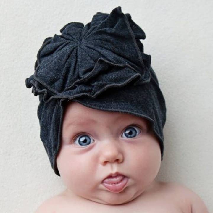 Woombie - Wholesale Newborn/Knit Hat - Baby - Cotton Flower Hats and Baba Hats, 5 colors