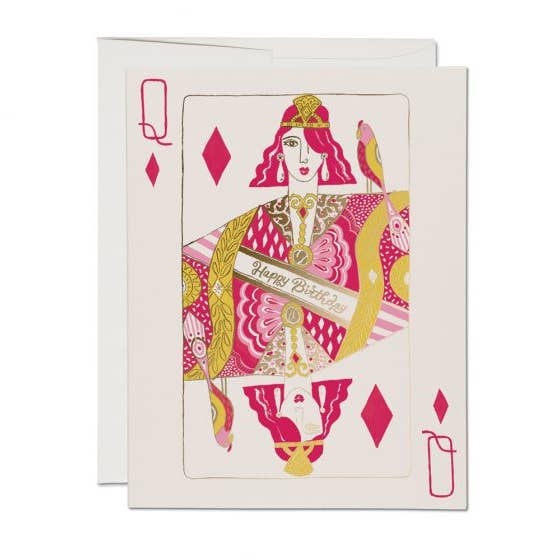 Queen of Diamonds for wholesale by Red Cap Cards