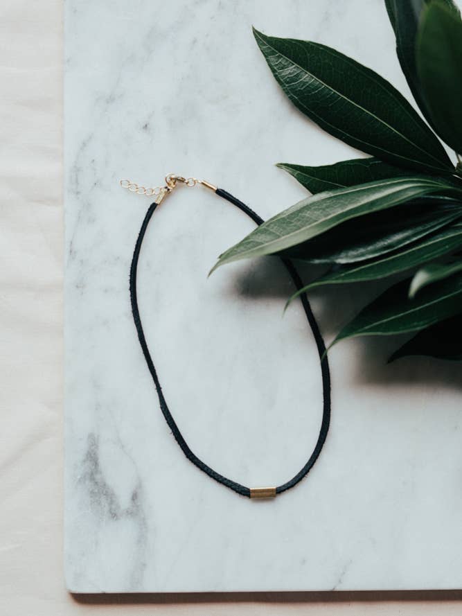 Asia Leather Choker for wholesale by Milovala