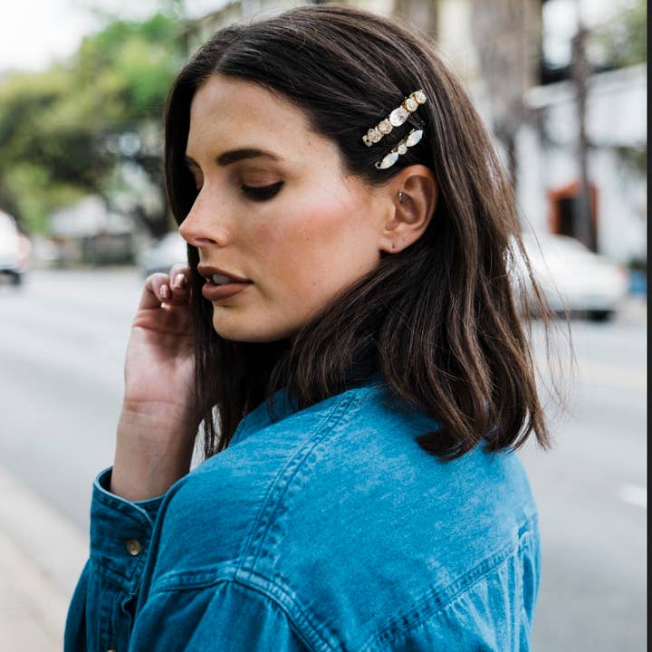 Acute Designs – Großhandel Haarspange – Damen – Mittlere Haarspangen von Swarovski7