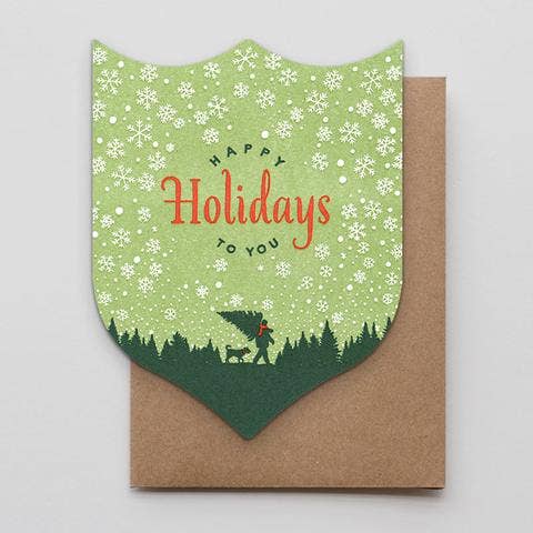 Happy Holidays Timber for wholesale by Hammerpress