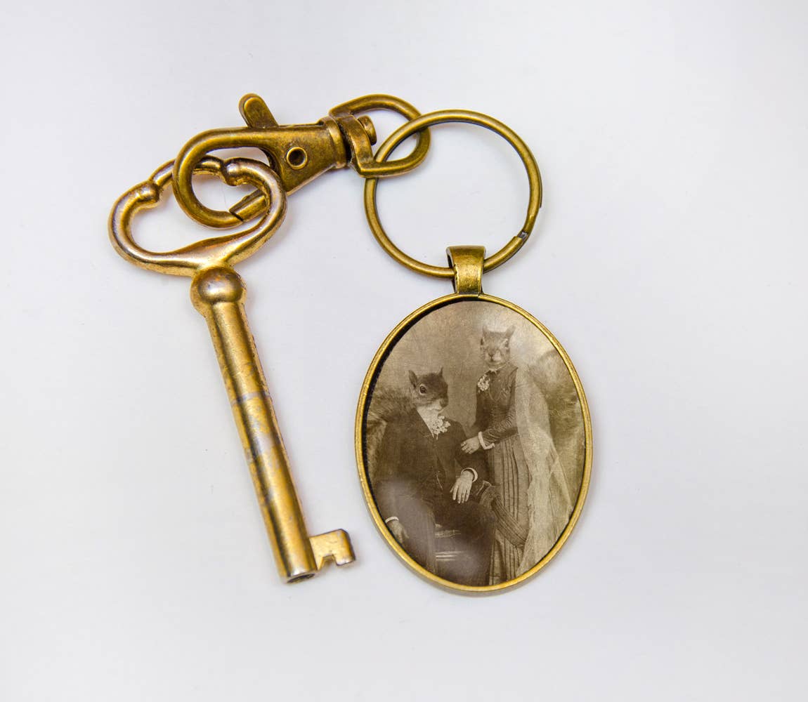 The Wild Oddisorium - Wholesale Keychain - Unisex - Nature Key Chain, Woodland Charm, Cute Squirrels