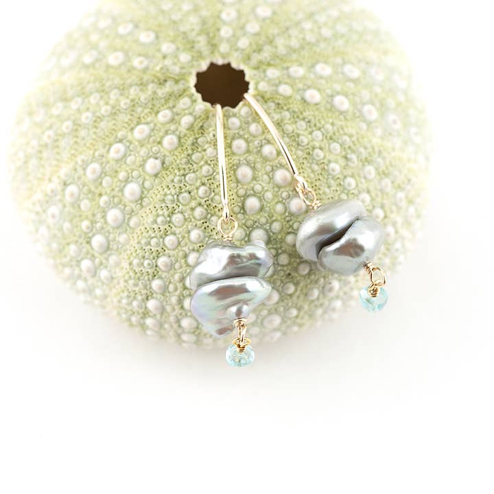 turquoise waters earrings for wholesale by Midori Jewelry Hawaii