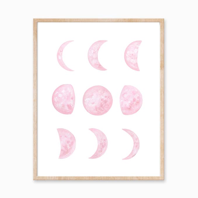 Maanfasen 1 Art Print 8X10 voor wholesale door Katelyn Morse Art