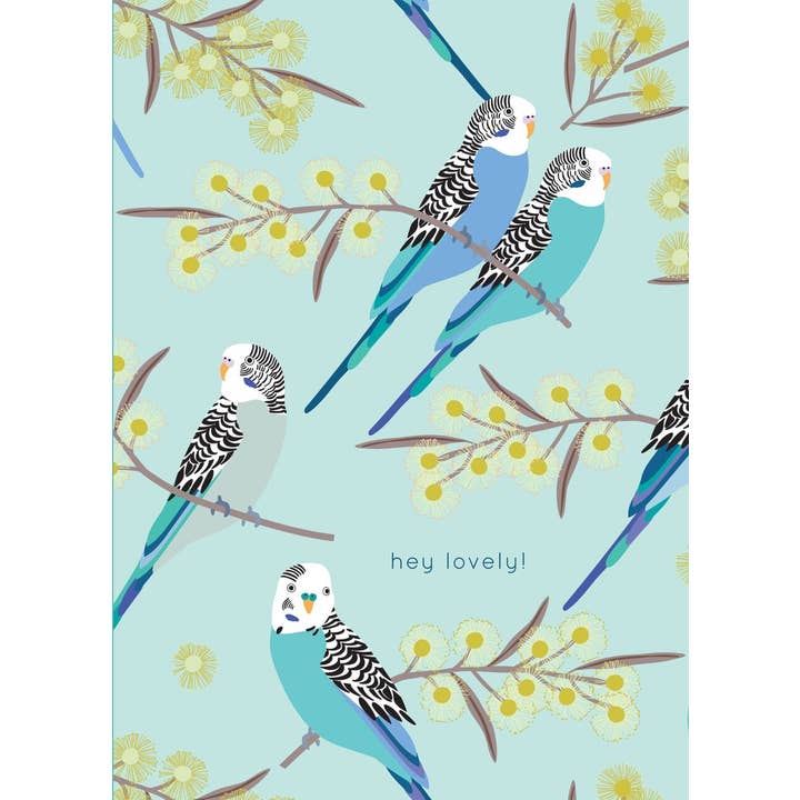 Budgie Snugglers Birthday Card for wholesale by Studio Eleven Papers