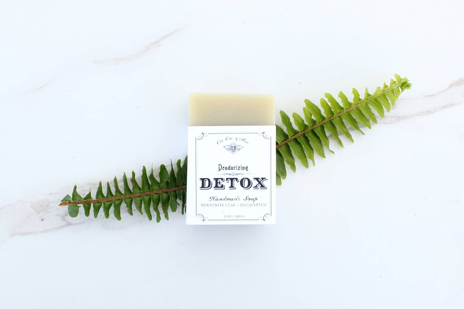 CeeCee & Bee - Wholesale Bar Soap - Eucalyptus Detox Soap Bar 3.8oz3