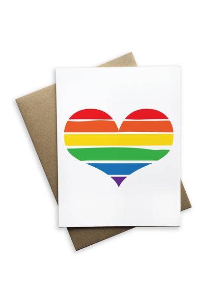 Rainbow Heart for wholesale by Tiramisu Paperie