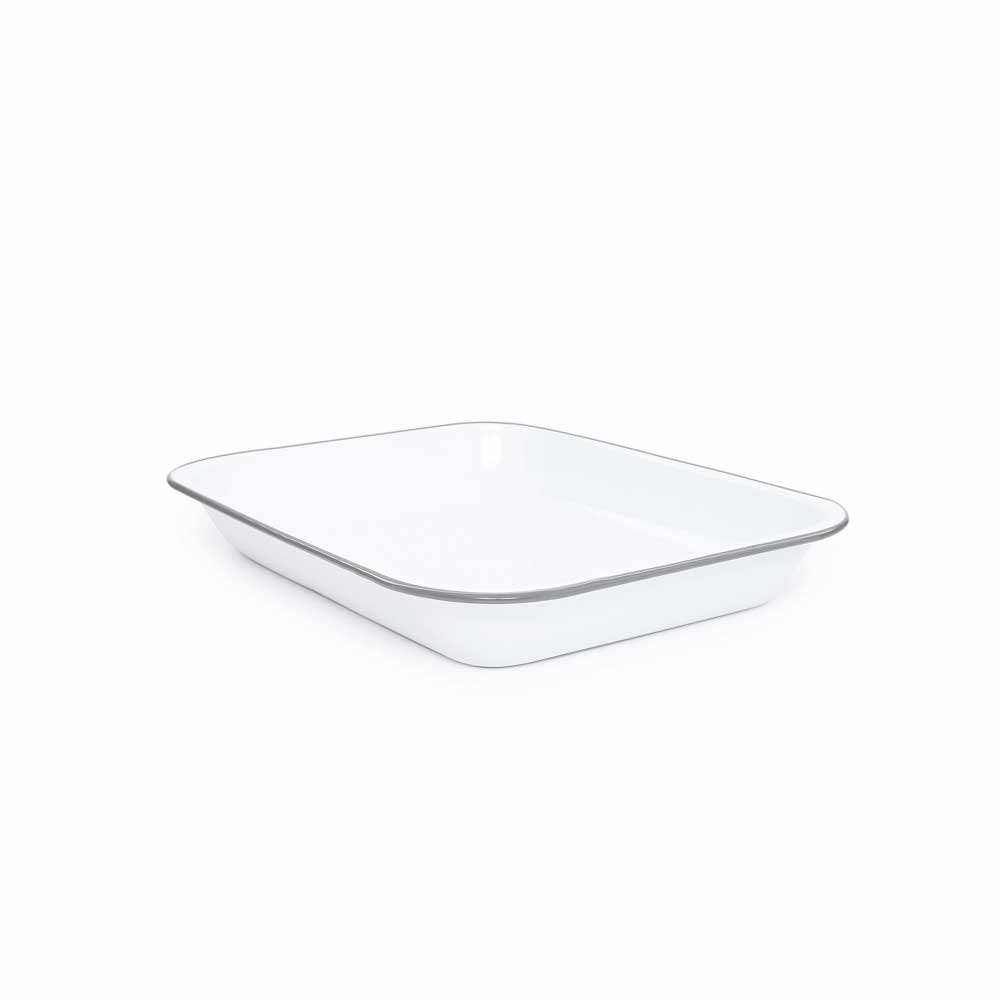 Crow Canyon Home - Wholesale Baking Dish - Vintage Enamelware Large Open Roaster1