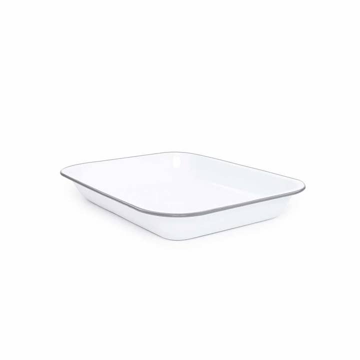 Crow Canyon Home - Wholesale Baking Dish - Vintage Enamelware Large Open Roaster1