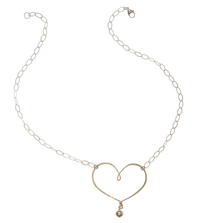 Collar Corazón - Plata para venta al por mayor de Beth Jewelry