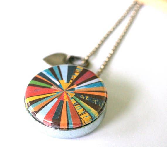 Polarity - Wholesale Locket Necklace - Mid Century Modern Art Locket Necklace1