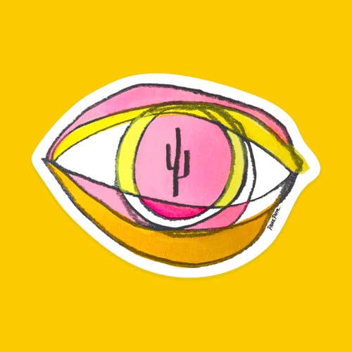 "Eye Of The Desert" Sticker for wholesale by Paige Poppe Art