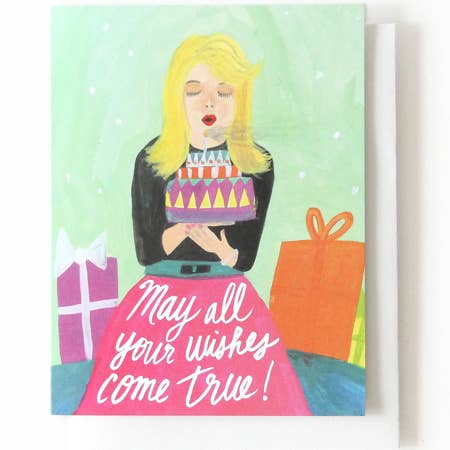 Thimblepress - Wholesale Birthday Card - May All Your Wishes Come True Single Card
