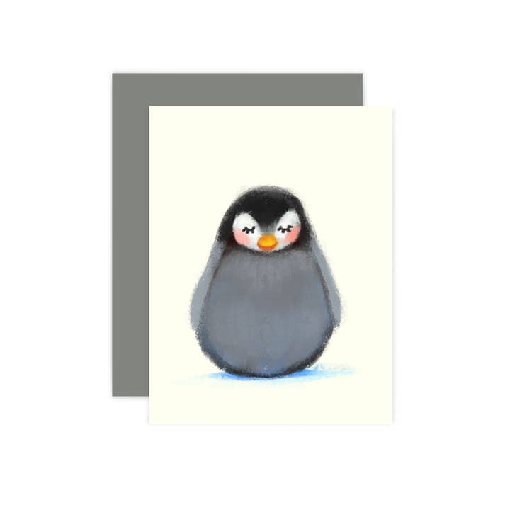 Penguin Card for wholesale by The Little Red House