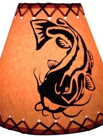 12'' Catfish Lamp Shade for wholesale by Reel Lamps