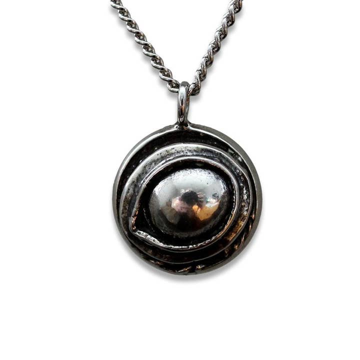 Collana con amuleto di protezione dell'occhio del corvo, colore: bronzo per la vendita all'ingrosso da parte di Moon Raven Designs