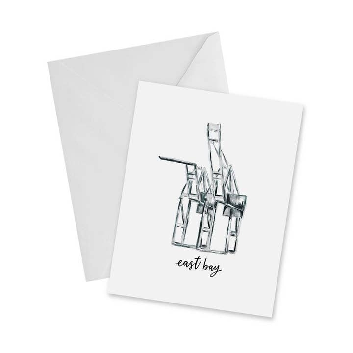 Oakland kranen Notecard voor wholesale door doodles.ink.