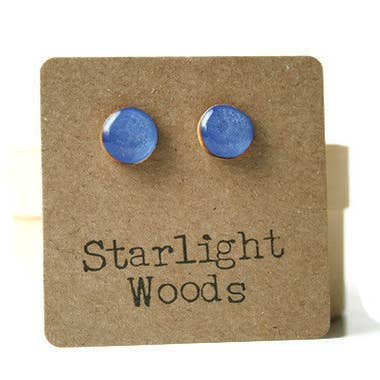 Periwinkle Studs Post Earrings for wholesale by Starlight Woods