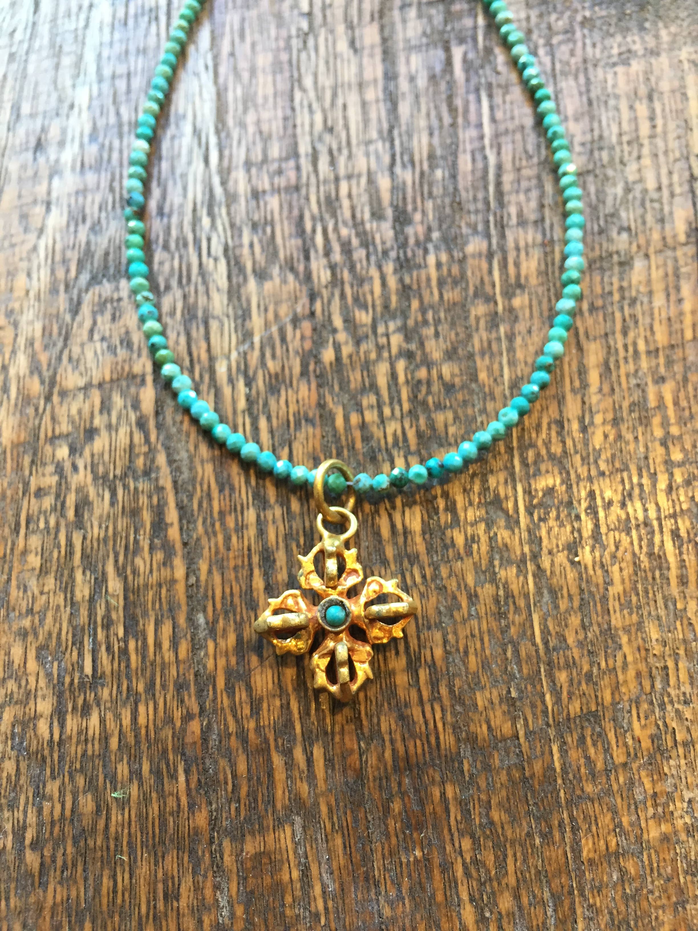 Ginger Ale Workshop - Wholesale Pendant/Charm Necklace - Double Dorje necklace2