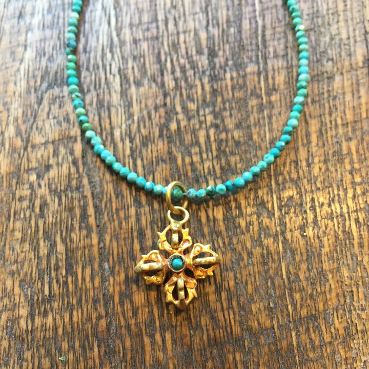 Ginger Ale Workshop - Wholesale Pendant/Charm Necklace - Double Dorje necklace2