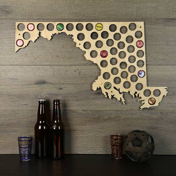 Torched Products – Engroshandel 3D-vægkunst – Mænds gave tilstand øl cap kort - Beer Cap Collector/Display79