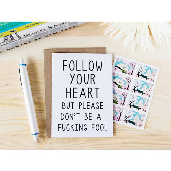 Honest AF Cards - Vendita all'ingrosso Biglietti d'amore - Segui il tuo cuore1