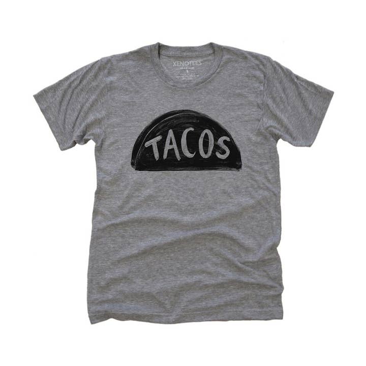 LIQUIDATION T-shirt Drôle pour Hommes avec Taco - Tee Imprimé à l'Écran pour la vente par Xenotees