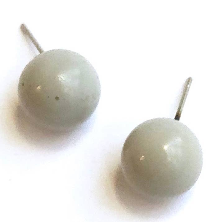 Light Grey Lucite Ball Stud Postie Earrings for wholesale by Leetie Lovendale