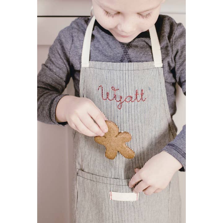 Heirloomed Collection - Wholesale Apron - Kids - Millworks Collection Railroad Stripe Child Apron3