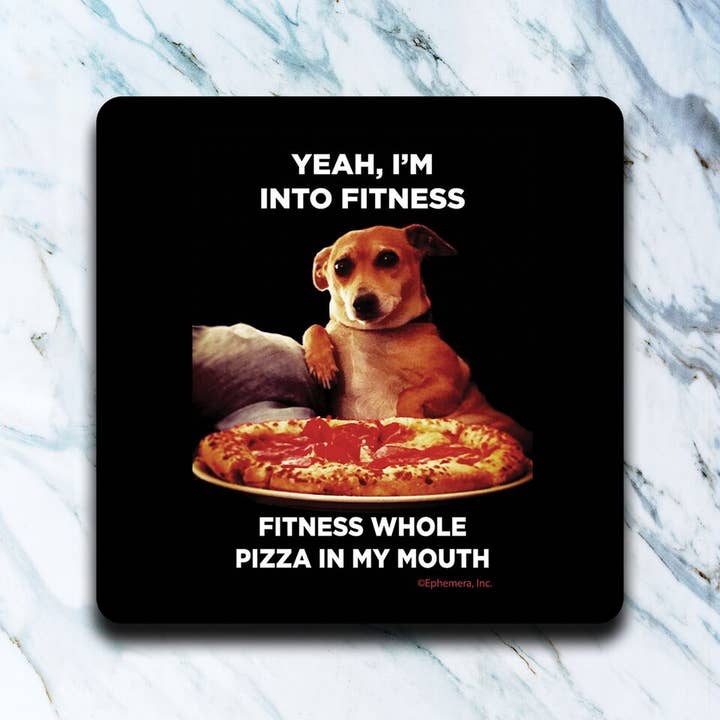High Cotton Gifts - Wholesale Coasters - Yeah, I'm Into Fitness Coaster