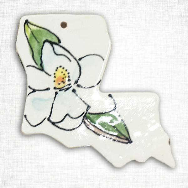 Louisiana Magnolia Ornament for wholesale by Magnolia Creative Co.